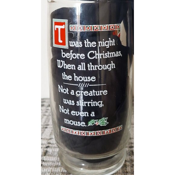Vintage 1982 Pepsi Twas The Night Before Christmas Collection Glass 16oz - Picture 2 of 4